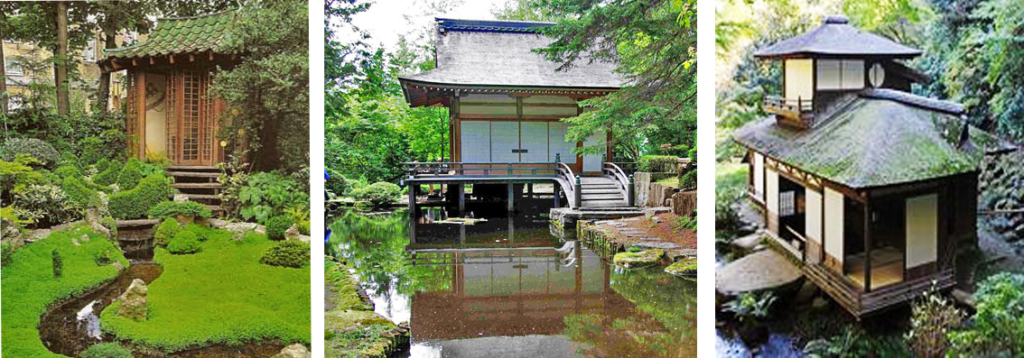 Teahouses and pavilions in Japanese gardens, source: pinterest.com, wabisabilife.cz