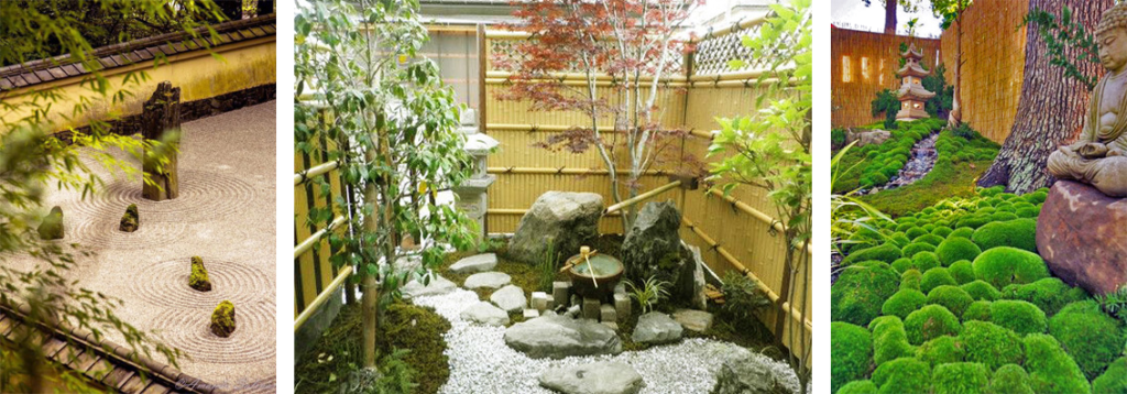 Fences in Japanese gardens: pinterest.com, wabisabilife.cz